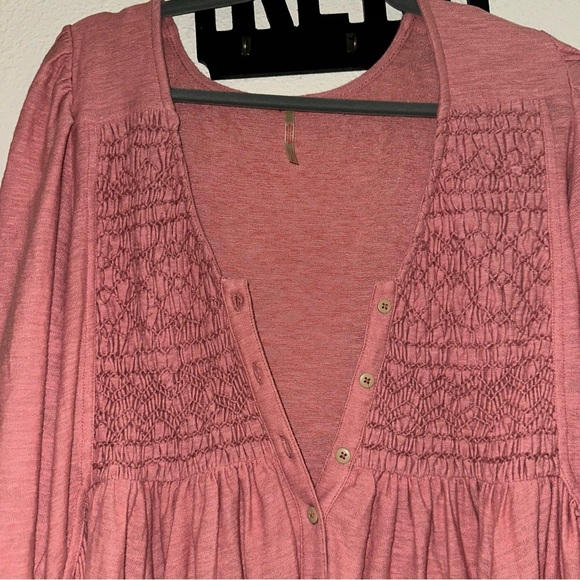 Revolve Free People Don’t Call Me Baby Rosie Oversized ButtonUp Longsleeve Dress - Picture 8 of 11